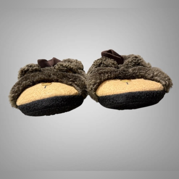 L.L. Bean Toddlers' Animal Paws Slippers Brown Bear Size 11/12 Toddler - Picture 6 of 11